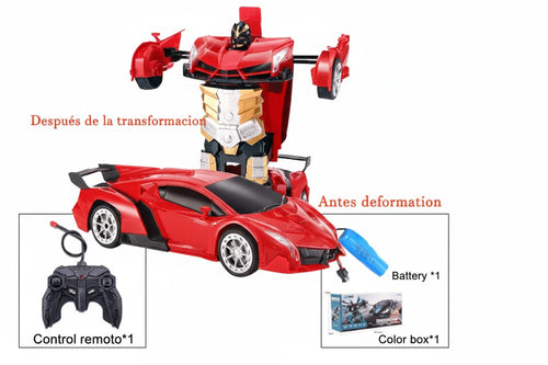 Coche RC Transformable – Auto a Control Remoto 2.4G para Niños y Adultos